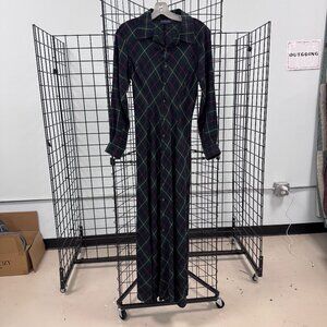 Vintage Breeches Plaid L/S Dress Size Small